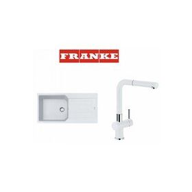 Franke Urban UBG 611-100 Bianco Tek Gözlü Armatürlü Granit Eviye Seti