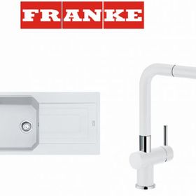 Franke Urban UBG 611-100 Bianco Tek Gözlü Armatürlü Granit Eviye Seti