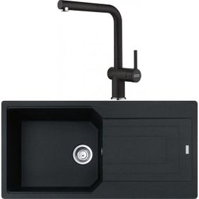 Franke Urban Ubg 611-100 Nero Granit Eviye-Active Plus Doccia Batarya Seti