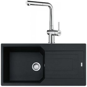 Franke Urban Ubg 611-100 Nero Granit Eviye-Active Plus Doccia Krom Batarya Seti