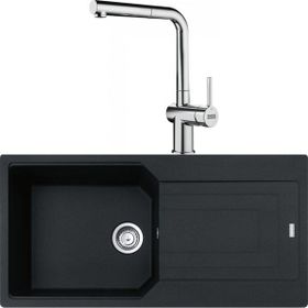 Franke Urban Ubg 611-100 Nero Granit Eviye-Active Plus Doccia Krom Batarya Seti