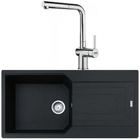 Franke Urban Ubg 611-100 Nero Granit Eviye-Active Plus Doccia Krom Batarya Seti