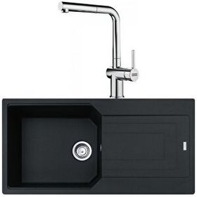 Franke Urban Ubg 611-100 Nero Granit Eviye-Active Plus Doccia Krom Batarya Seti