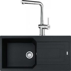 Franke Urban Ubg 611-100 Nero Granit Eviye-Active Plus Doccia Krom Batarya Seti