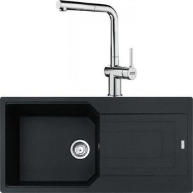 Franke Urban Ubg 611-100 Nero Granit Eviye-Active Plus Doccia Krom Batarya Seti