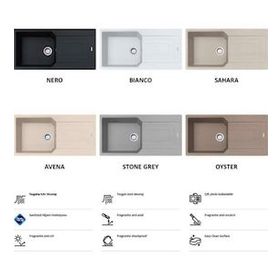 Franke Urban UBG 611-100 Nero Renkli Granit Eviye