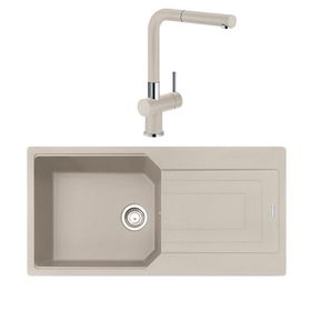 Franke Urban UBG 611-100 Sahara Tek Gözlü Armatürlü Granit Eviye Seti