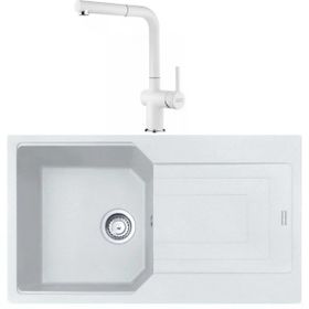 Franke Urban UBG 611-86 Bianco Granit Eviye-Active Plus Doccia Batarya Seti