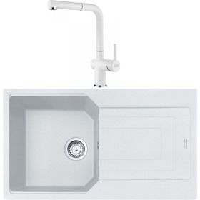 Franke Urban UBG 611-86 Bianco Granit Eviye-Active Plus Doccia Batarya Seti