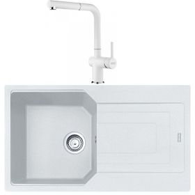 Franke Urban UBG 611-86 Bianco Granit Eviye-Active Plus Doccia Batarya Seti