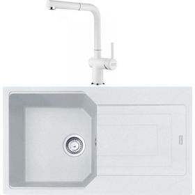 Franke Urban UBG 611-86 Bianco Granit Eviye-Active Plus Doccia Batarya Seti