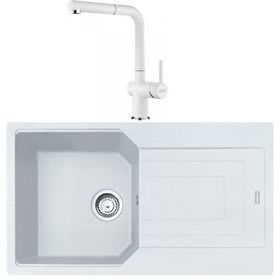 Franke Urban UBG 611-86 Bianco Granit Eviye-Active Plus Doccia Batarya Seti