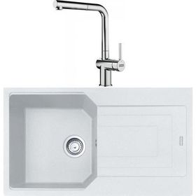 Franke Urban UBG 611-86 Bianco Granit Eviye-Active Plus Doccia Krom Batarya Seti