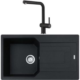 Franke Urban Ubg 611-86 Nero Granit Evye + Active Plus Doccia Batarya Set
