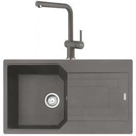 Franke Urban UBG 611-86 Stone Grey Granit Eviye-Active Plus Doccia Batarya Seti