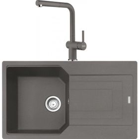 Franke Urban UBG 611-86 Stone Grey Granit Eviye-Active Plus Doccia Batarya Seti