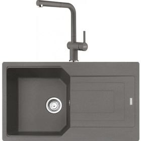Franke Urban UBG 611-86 Stone Grey Granit Eviye-Active Plus Doccia Batarya Seti