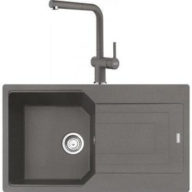 Franke Urban UBG 611-86 Stone Grey Granit Eviye-Active Plus Doccia Batarya Seti