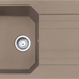 Franke Urban UBG 611-86 Stone Grey Tek Gözlü Armatürlü Granit Eviye Seti
