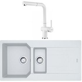 Franke Urban UBG 651-100 Bianco Granit Eviye-Active Plus Doccia Batarya Seti