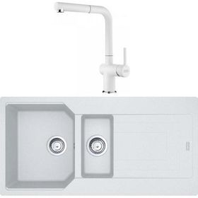 Franke Urban UBG 651-100 Bianco Granit Eviye-Active Plus Doccia Batarya Seti
