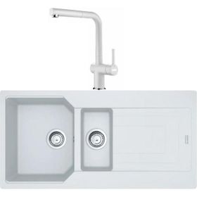 Franke Urban Ubg 651-100 Bianco Granit Evye Active Plus Doccia Batarya Set