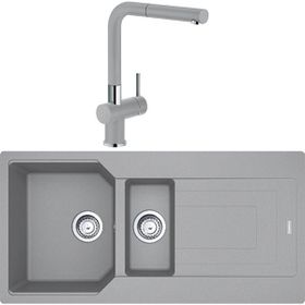 Franke Urban UBG 651-100 Nero 1.5 Gözlü Armatürlü Granit Eviye Seti
