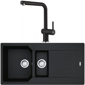 Franke Urban UBG 651-100 Nero Granit Eviye-Active Plus Doccia Batarya Seti