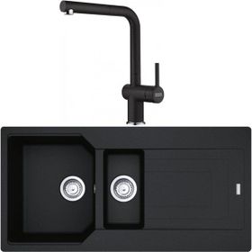 Franke Urban UBG 651-100 Nero Granit Eviye-Active Plus Doccia Batarya Seti