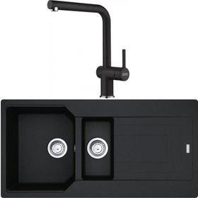 Franke Urban UBG 651-100 Nero Granit Eviye-Active Plus Doccia Batarya Seti