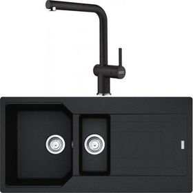 Franke Urban UBG 651-100 Nero Granit Eviye-Active Plus Doccia Batarya Seti