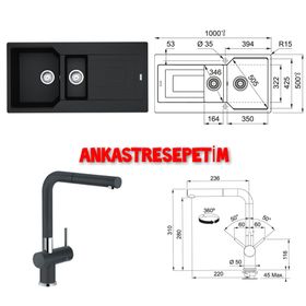 Franke Urban Ubg 651-100 Nero Granit Evye