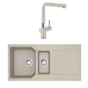 Franke Urban UBG 651-100 Sahara Urban UBG 651-100 1,5 Gözlü Armatürlü Granit Eviye Seti