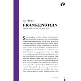 FRANKENSTEIN YA DA MODERN PROMETHEUS - MARY SHELLEY (ISBN:9789756323670)