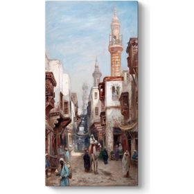 Frans Wilhelm Odelmark - Kahire Çarşı Caddesi Tablosu