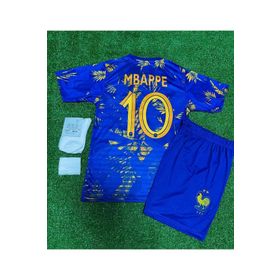 Fransa Milli Takımı Yeni Sezon 4'lü Set Kylian Mbappe Özel Konsept Çocuk Forması