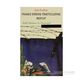 FRANSIZ DİRENİŞ YÖNETİCİLERİNE MEKTUP - JEAN PAULHAN