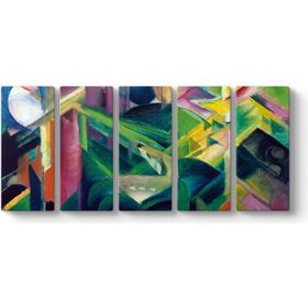 Franz Marc - Deer Monastery Garden Tablosu