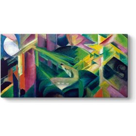 Franz Marc - Deer Monastery Garden Tablosu