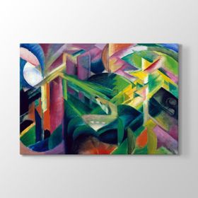 Franz Marc - Deer Monastery Garden Tablosu