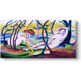 Franz Marc - Nudes Under Trees Tablosu