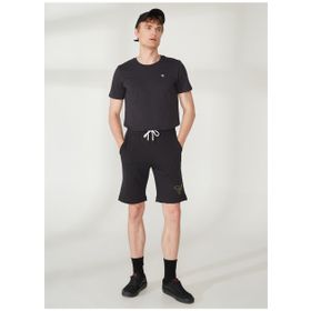 Fred Mello FM23S02EFBLACK Siyah Erkek Sweat Şort