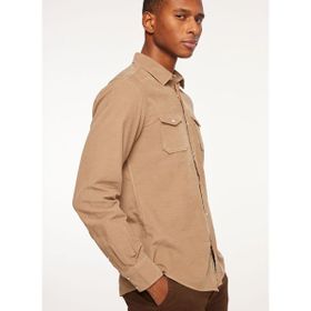 Fred Mello FM23W04CU Kahve Slim Fit Gömlek Yaka Erkek Gömlek