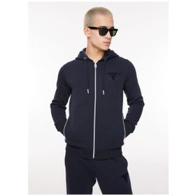 Fred Mello FM23W08FZ Lacivert Kapüşon Yaka Erkek Sweatshirt
