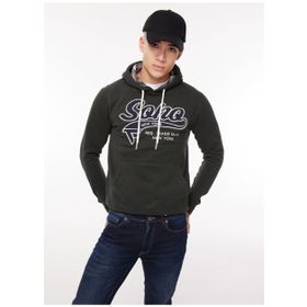 Fred Mello FM23W29FC Kahve Kapüşon Yaka Erkek Sweatshirt