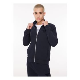 Fred Mello FM23W31FZ Lacivert Dik Yaka Erkek Sweatshirt