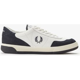 Fred Perry B1325 Leather Suede Beyaz Mavi Erkek Günlük Ayakkabı