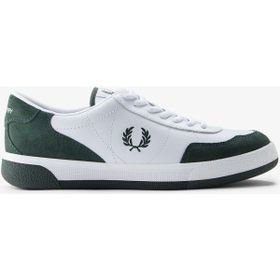 Fred Perry B1325 Leather Suede Beyaz Yeşil Erkek Günlük Ayakkabı