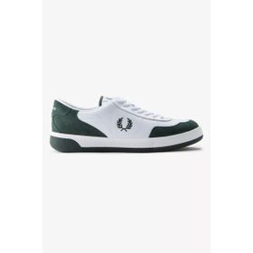 Fred Perry B1325 Leather Suede Beyaz Yeşil Erkek Günlük Ayakkabı