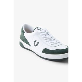 Fred Perry B1325 Leather Suede Beyaz Yeşil Erkek Günlük Ayakkabı